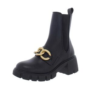 STEVE MADDEN HOOKED LUG SOLE CHELSEA BOOTS Sz 9M